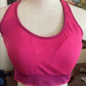 Puma Hot Pink Seamless Racerback Sports Bra